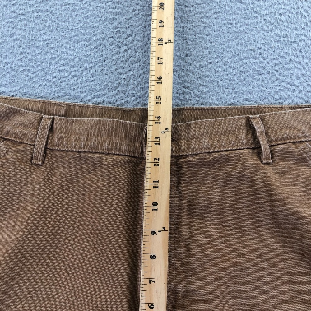 Vintage Carhartt Shorts Mens 40 Brown Duck Canvas Carpenter Union Made In USA - Picture 8 of 10
